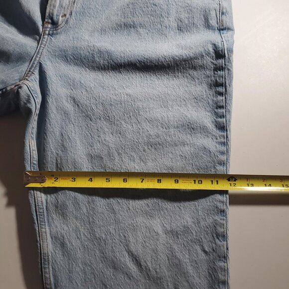 Abercrombie & Fitch The Straight Mid Rise Light Wash Jeans NWT Size 35/20R - Picture 11 of 16